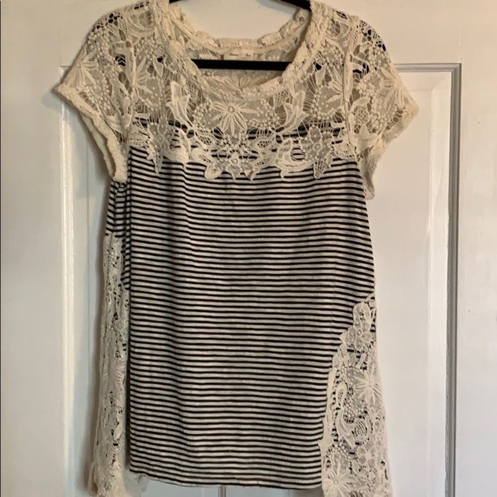 ANTHROPOLOGIE CROCHET TOP MEADOW RUE